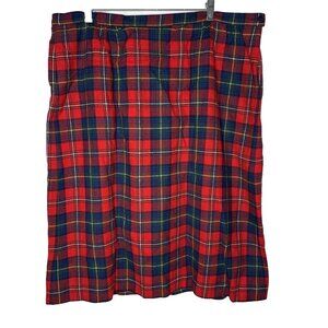 Vintage Pendleton Boyd Tartan Wool Skirt Red Plaid  Size 22 USA Preppy Classic